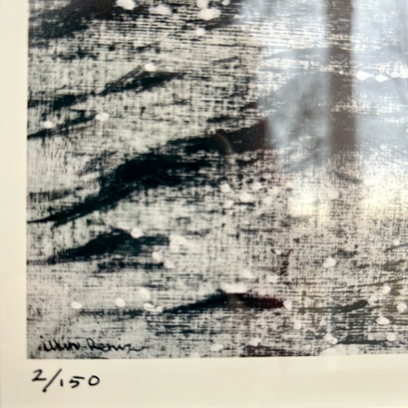 Framed Blue Boat Art Print by Greek Artist Ilkin Deniz. Number 2 of 150. - Picture 3 of 8